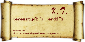 Keresztyén Teréz névjegykártya
